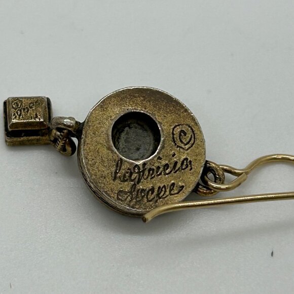 Patricia Locke Dangle Earrings With Antique Brass-Tone Finish Pierced - Picture 10 of 16